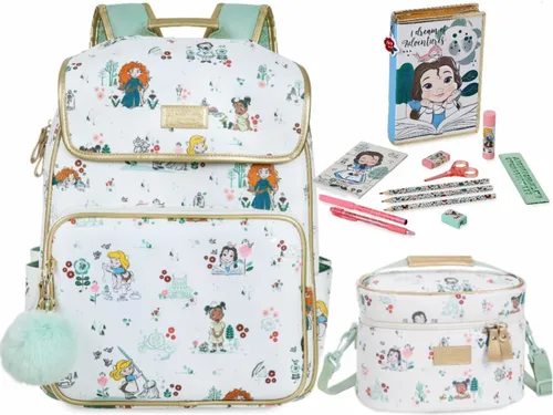 Mochila Lonchera Kit Escolar Princesa Animators Disney Store