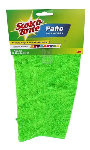 Paño Limpieza Microfibra 3m Scotch Brite Color Aleatorio