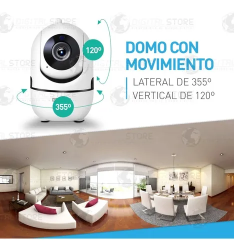 Kit 2 Camara Seguridad Inalambrica Wifi Interior 720p