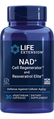 Nad+ Regenerador Celular Y Resveratrol Life Extension 30 Cap