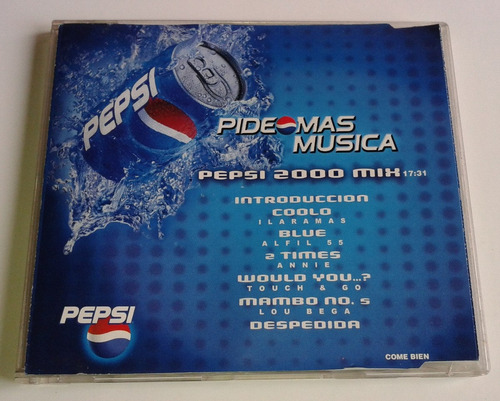 Pepsi 2000 Mix Cd Promo Dance Año 2000 Varios