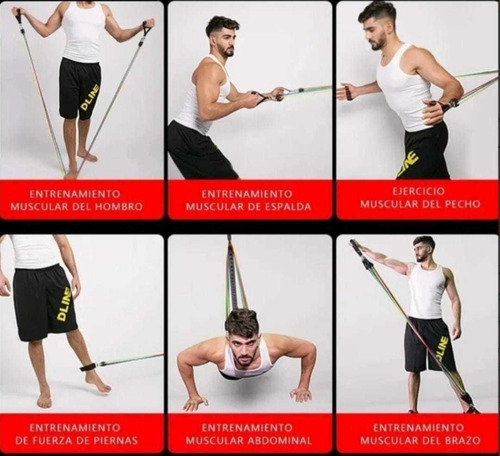 Imagen 3 de 5 de Ligas De Resistencia Bandas Crossfit Ejercicio En Casa