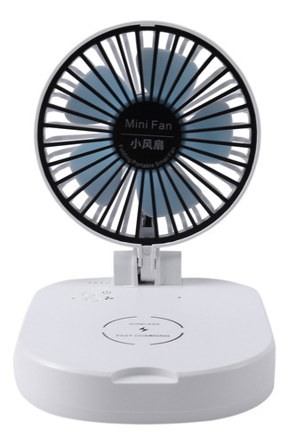 5000mah Usb Small Fan Wireless Charger Charging Treasure Fan