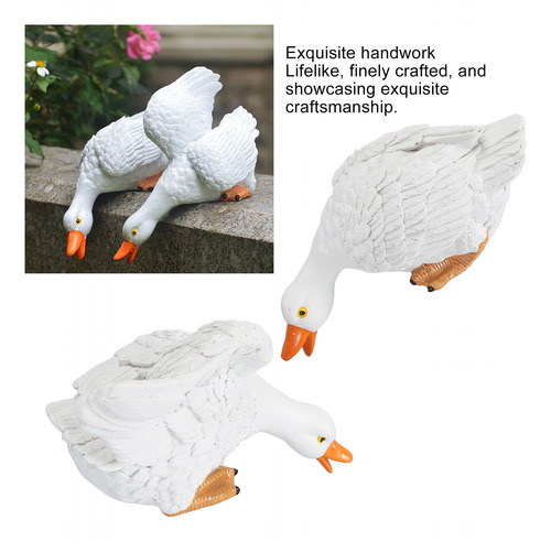 2 Estatuas De Patos De Jardín Impermeables