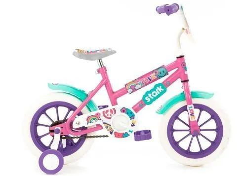 Bicicleta bmx freestyle infantil Stark Kids Love R12 color rosa