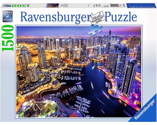 Rompecabezas Ravensburger 1500 Pzas Dubai De Noche