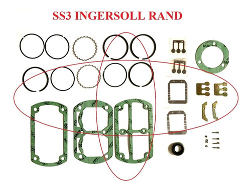 Anillos Empaques Y Valvulas Compresor Ingersoll Rand Mod Ss3