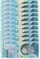 Comprar 10 Billetes De Reposición 10.000 Bsf Dic 2017 Unc