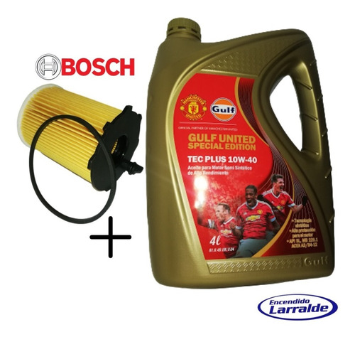 Filtro Bosch Aceite Gulf 7000 4l Citroen C4 Picasso 1.6 Hdi