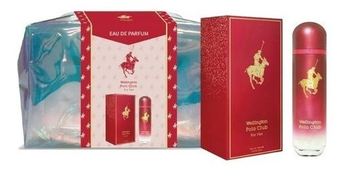 Wellington Polo Club Red Perfume Mujer Edp X90 Ml Y Neceser