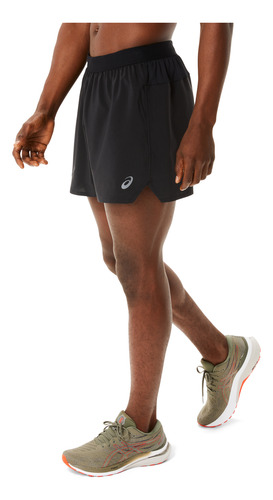 Short Asics Hombre Road 5in Negro Running