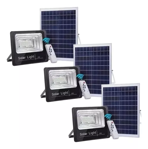 Pack X8 Led Solar Sensor Movimiento Luz Exterior 100 Led