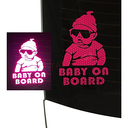 Baby On Board High Intensity Grade Reflective Safety St...