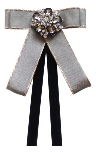 Broche De Cinta De Corbata De Lazo, Decoración De Gris