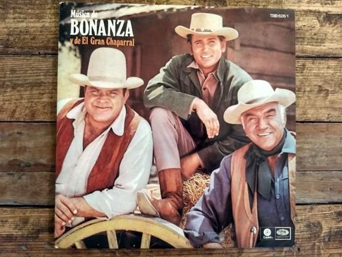 Bonanza Y El Gran Chaparral Vinilo Arg Doble Promo 1971 Raro