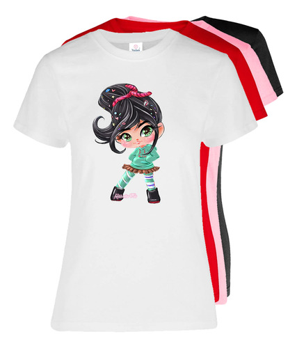 Blusa Mujer Juvenil Colores Princesa Vannellope #2