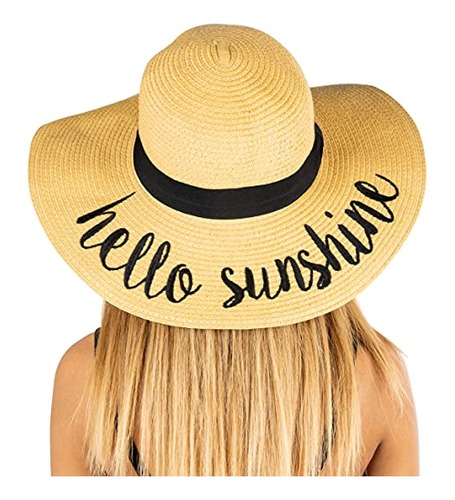 Sombrero Con Bordado De Letras Cursiva Para Mujer