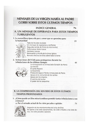 Imagen 2 de 3 de Mensajes De La Virgen Maria Al Padre Gobbi Sobre Estos Ultim