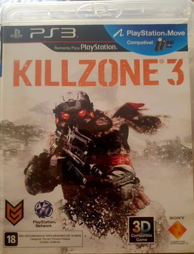 Killzone 3 Playstation 3 Mídia Física Dublado Português