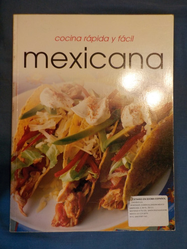 Libro / Cocina  Mexicana  Rápida  Y  Fácil