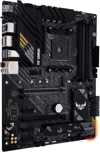 Placa madre Asus Tuf Gaming B550-plus Am4 Ddr4, color negro