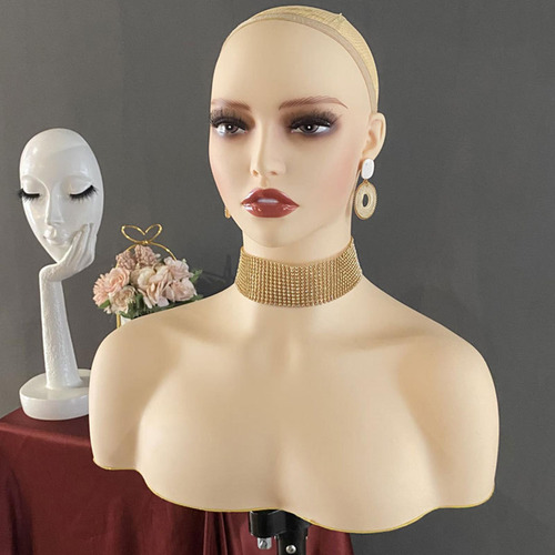 Cabeza De Maniquí Femenina, Busto De Cabeza De Maniquí De