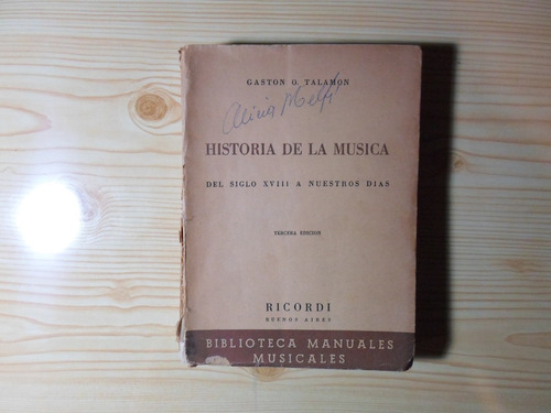 Historia De La Musica - Gaston O Talamon