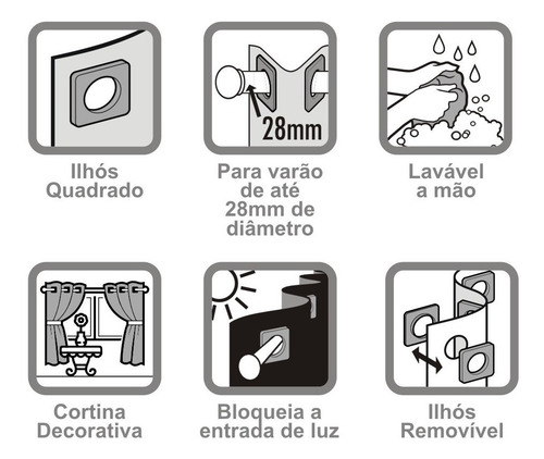 Cortina Sala Quarto Corta Luz Blackout Blecaute 2,20 X 1,30