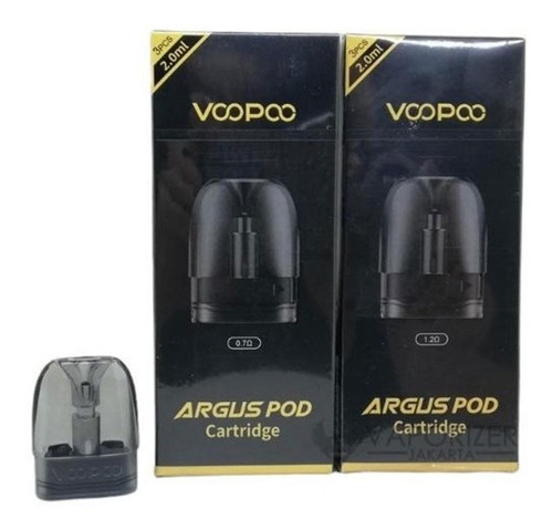 Imagen 2 de 2 de Cartucho Repuesto Voopoo Argus Pod 2 Ml Pack 3 Unidades