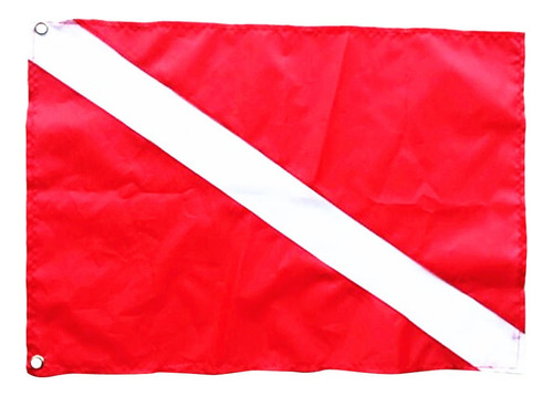 Bandera De Barco De Buceo De Poliéster Rojo Y Blanco Señal