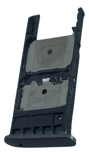 Bandeja para tarjetas SIM con ranura para Moto G5/G5 Plus, color negro