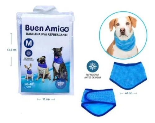 Bandana Refrescante Para Perros Gfpet Tamaño Xl (50-62cm)