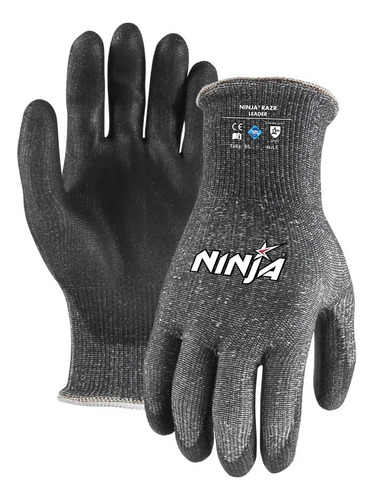 Guante Ninja Leader Para Trabajo Manual Nylon Sin Costuras 