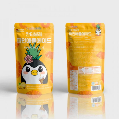 Bebida Coreana Sabor Piña Cantabile 230 Ml