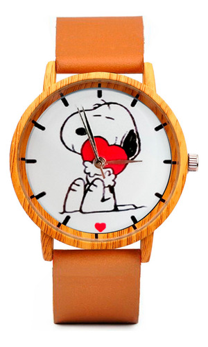 Reloj Snoopy Estilo Madera Tureloj