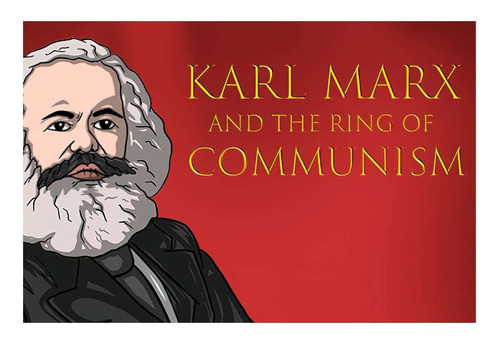 Vinilo 60x90cm Marx Discutiendo Con Engels Comunismo P5