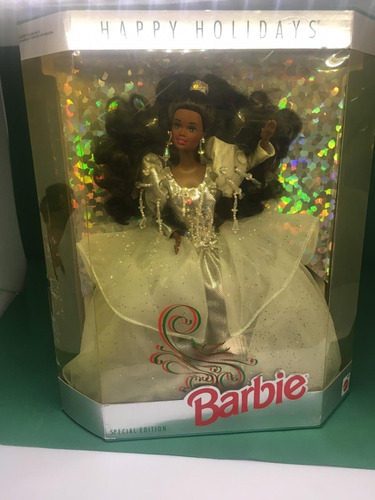 Barbie 1992 Happy Holiday Negra Collector Aa