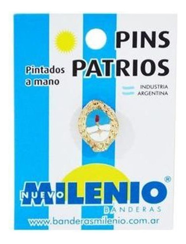 Pins/escarapela Milenio Motivos Patrios X10 2030 Escudo 2