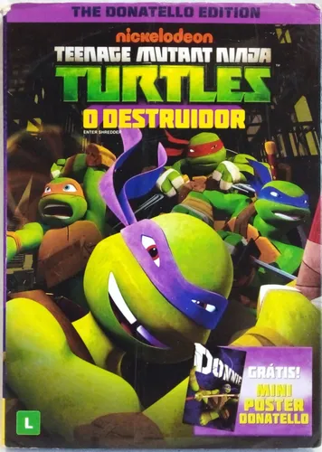 DVD As tartarugas Ninja O Destruidor - TMNT desenho animado Nickelodeon - DONATELLO edição