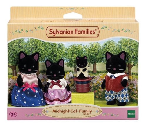 Sylvanian Families Familia Gato Medianoche