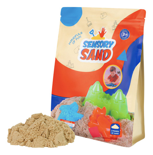 Sensory Sand Bolsa Sensorial De 2 Libras De Color Marrón