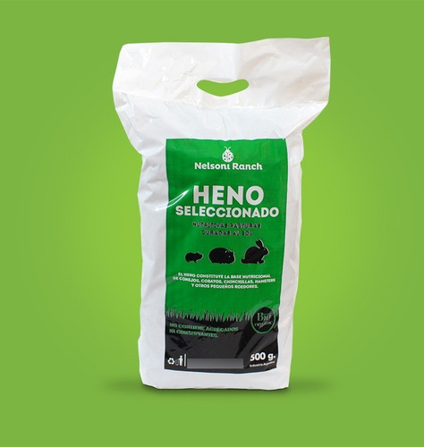 Imagen 8 de 10 de Alfalfa / Heno En Rama 500g Para Cobayo Conejo Nelsoni Ranch