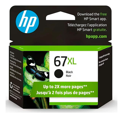 Cartucho Hp 67 Xl Color Negro