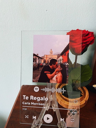 Regalo Original Cuadro Personalizado Spotify San Valentin