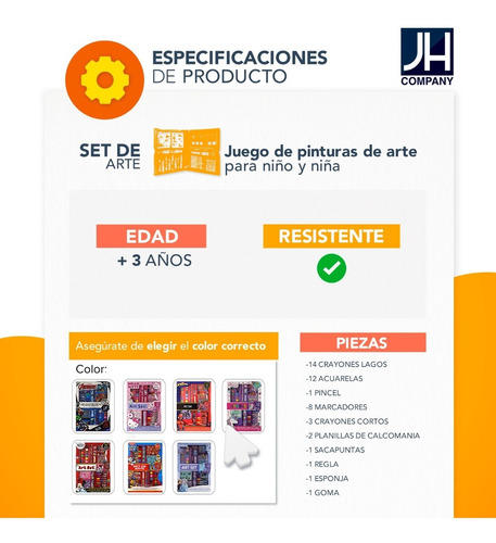 Imagen 8 de 10 de Set De Arte Dibujo Para Niños Magia Creativo Infantil Chico