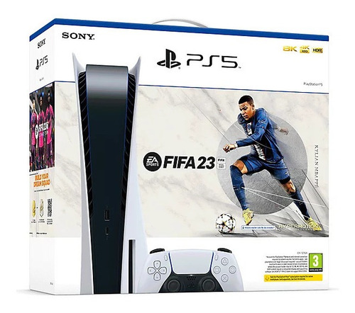 Imagen 8 de 12 de Sony PlayStation 5 825GB FIFA 23 Bundle color blanco y negro
