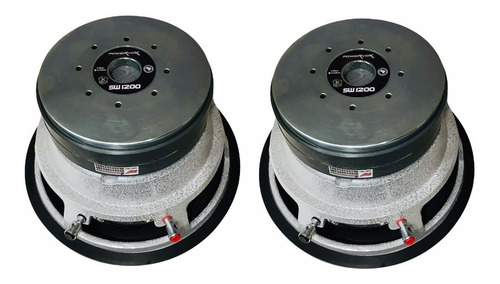 Kit 2 Subwoofer Power Vox 10'' Sw 1200 600w Rms 4 Ohms
