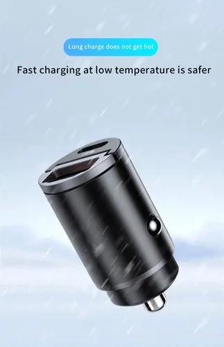 Mini Cargador Automóvil 12-24v Carga Rápida 1 Puerto Usb 1 C