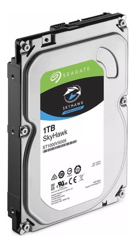 Disco Duro Interno Seagate Skyhawk Surveillance 1tb Plateado