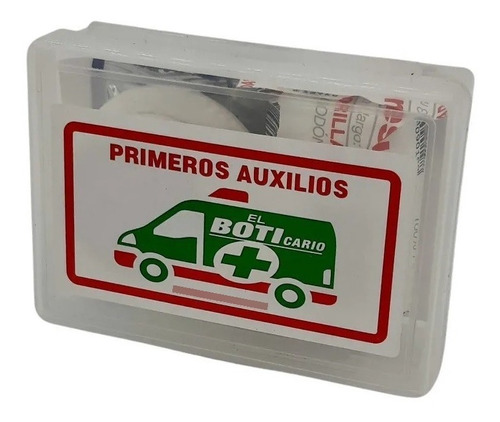 Botiquin Primeros Auxilios 8 Elementos Para Auto Apto Vtv